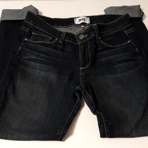 Paige Dark Wash Denim Jeans